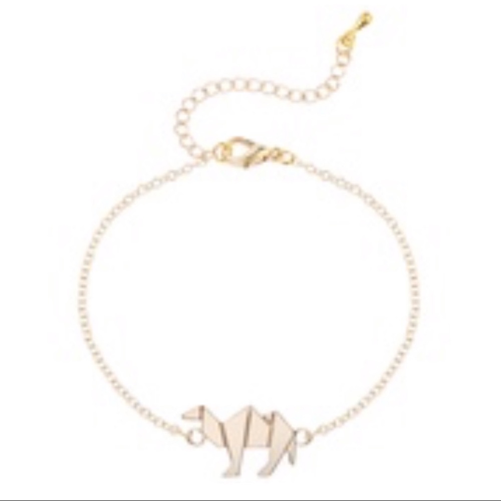 UO Gold Stainless Steel Origami Camel Bracelet - Picture 6 of 8